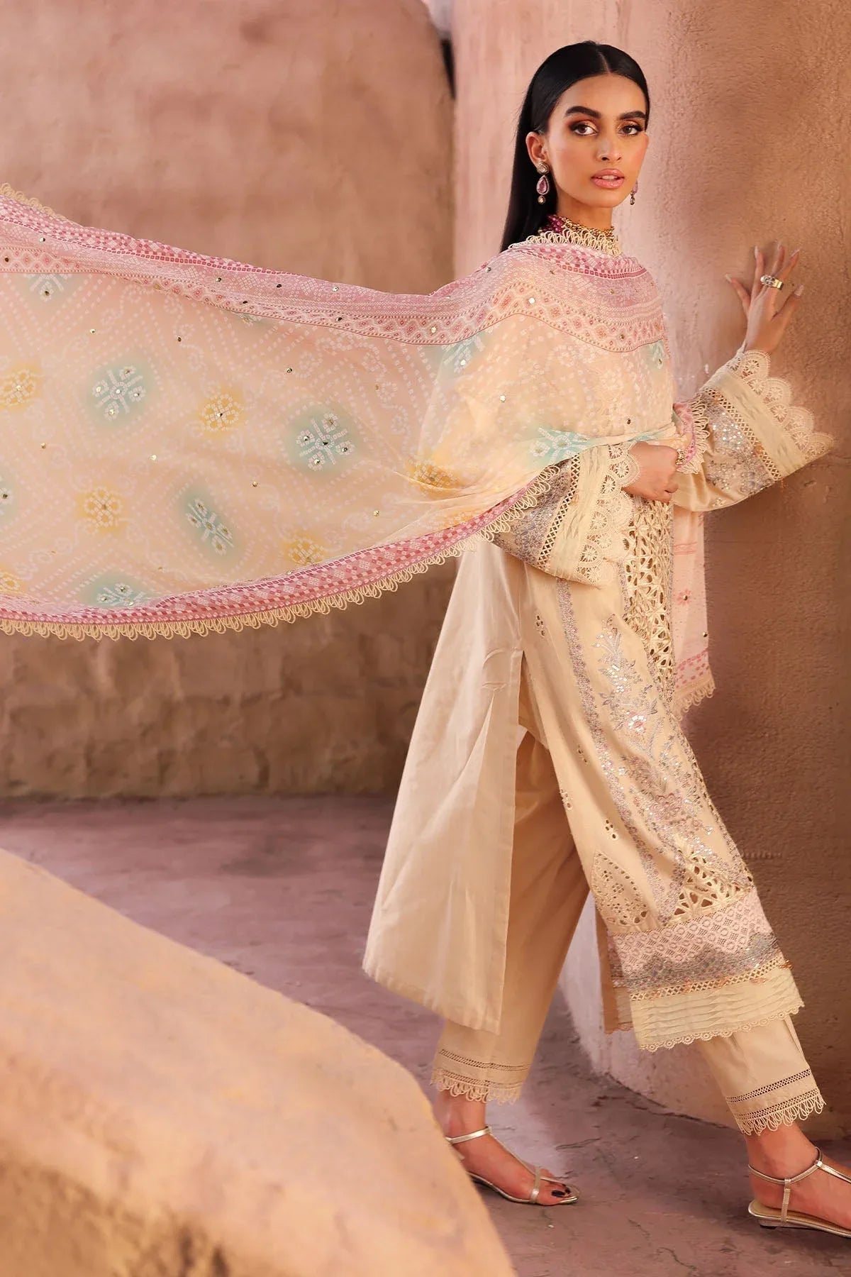 Nureh | Bazaar Lawn | NE-159 - Rang-e-Khaas