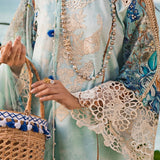 ELAF Signature Embroidered Lawn Unstitched 3Pc Suit ESL-07B HEAVEN'S MIST