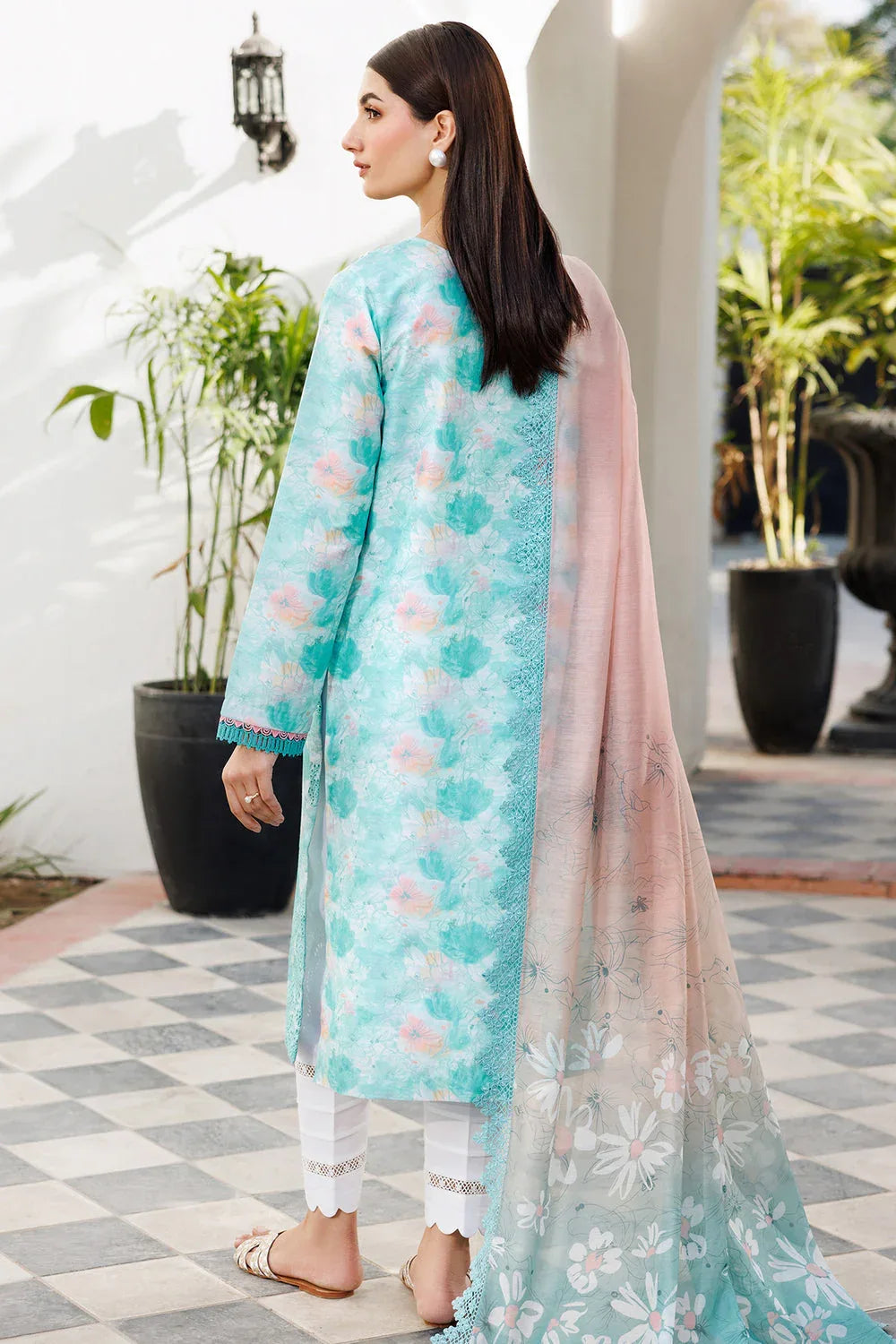 Farasha | Printed Essentials | Blue Dusk - Rang-e-Khaas
