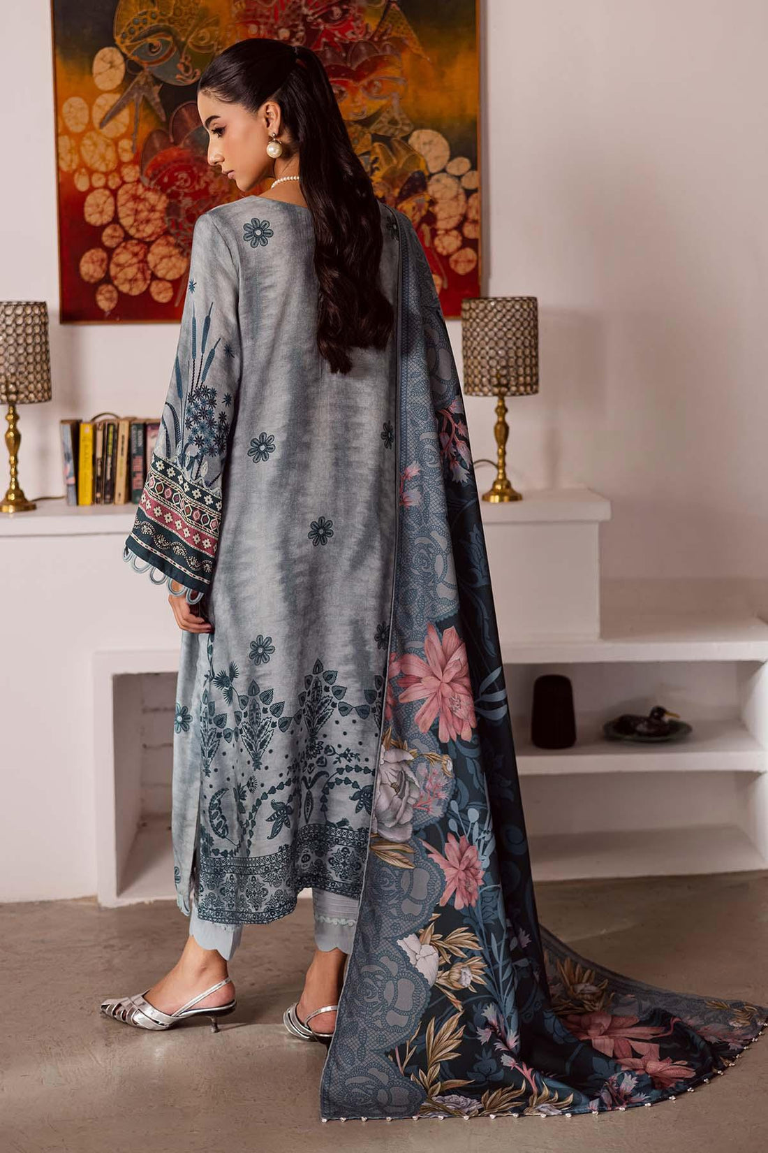 Nureh | Linen Jacquard | SP-193 - Rang-e-Khaas