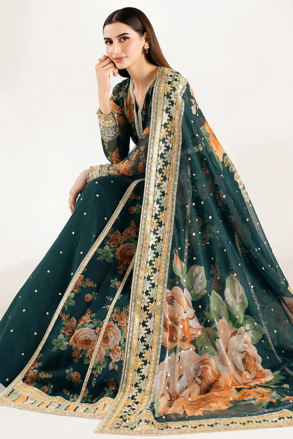 Farasha | Fiorella Formals | Teal Passion - Rang-e-Khaas