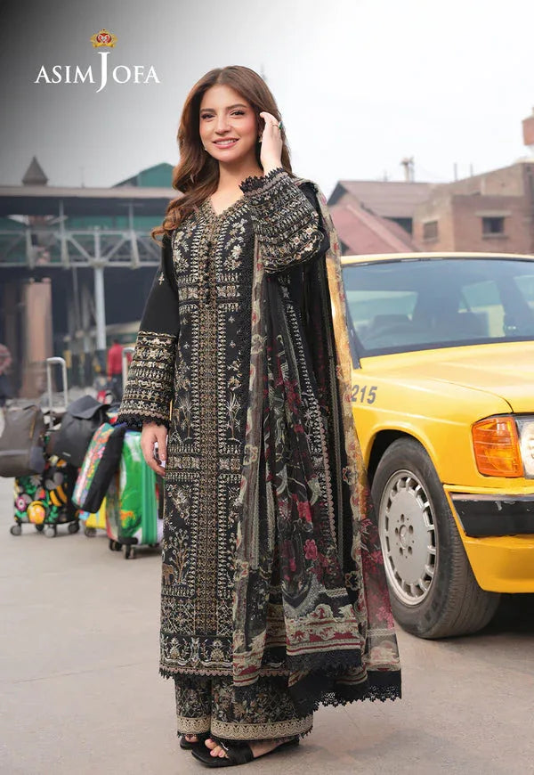 Asim Jofa | Summer Rhapsody | AJUBU-01 Embroidered Jacquard - Rang-e-Khaas