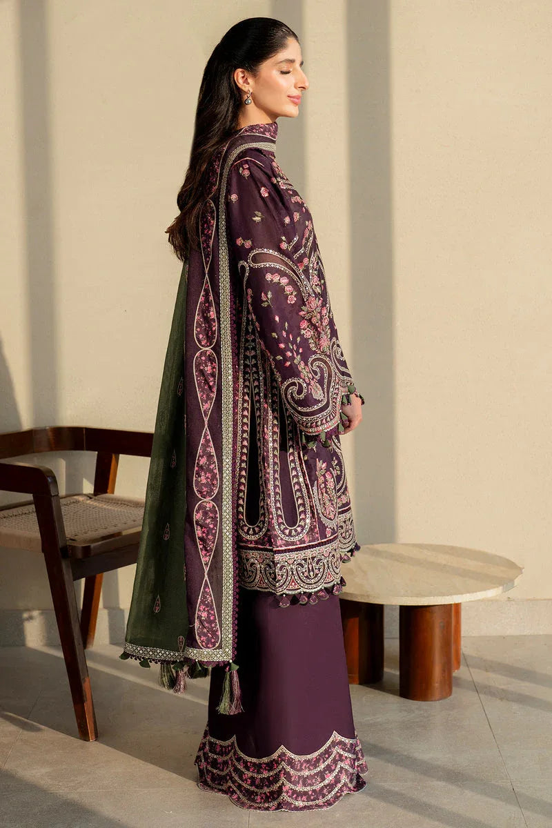 Jazmin | Shahkaar Luxury Lawn 25 | SL25-D6 - Rang-e-Khaas