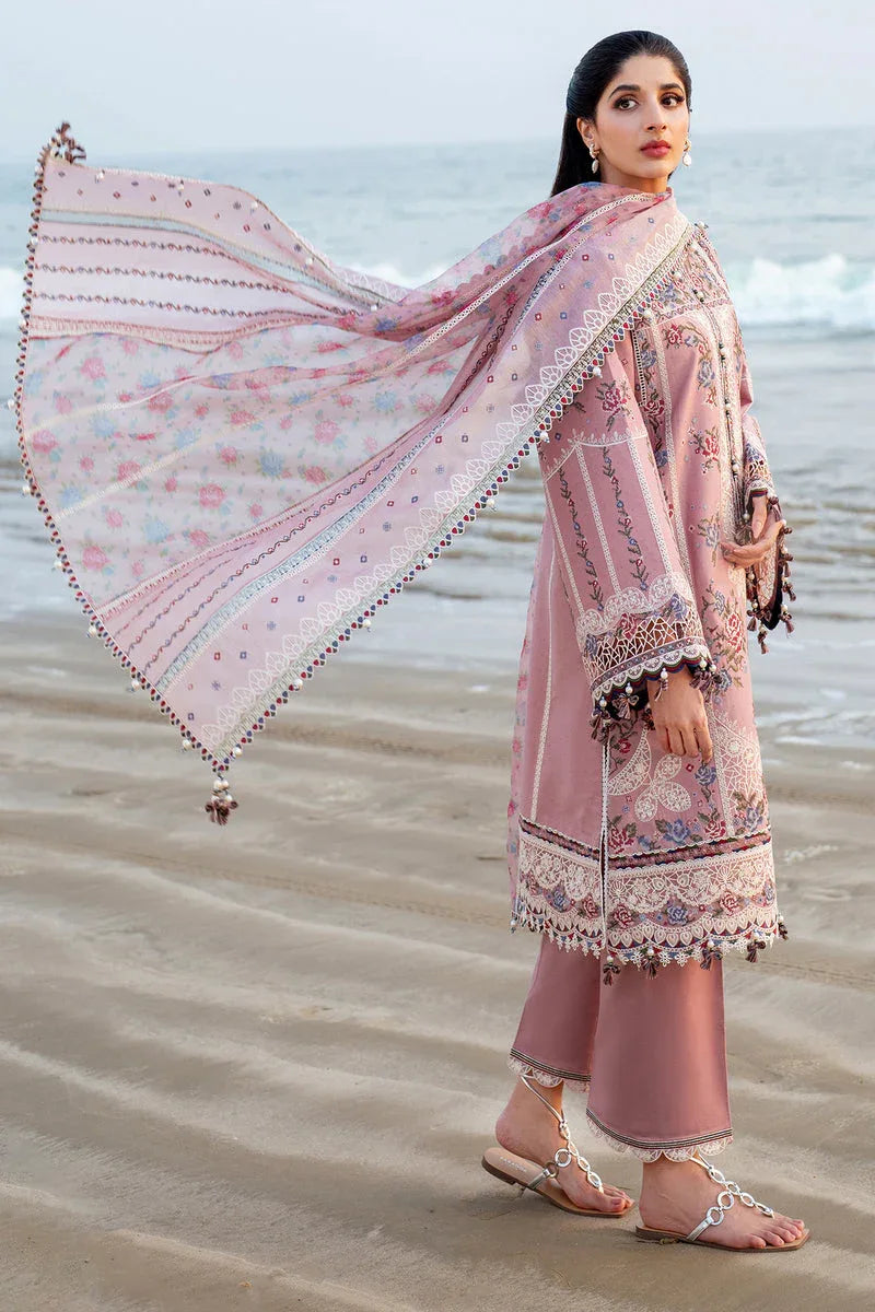 Jazmin | Shahkaar Luxury Lawn 25 | SL25-D2 - Rang-e-Khaas