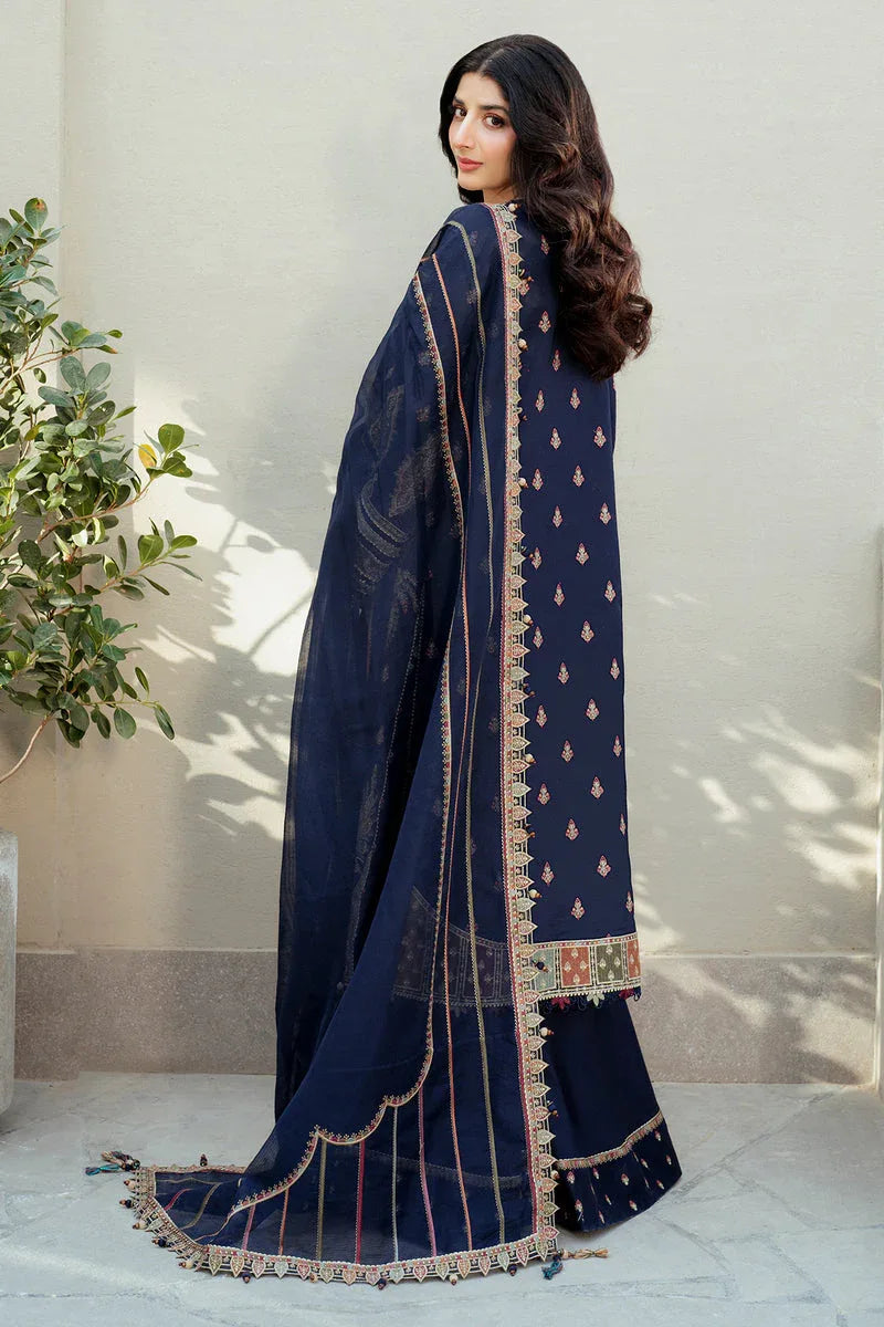 Jazmin | Shahkaar Luxury Lawn 25 | SL25-D8 - Rang-e-Khaas