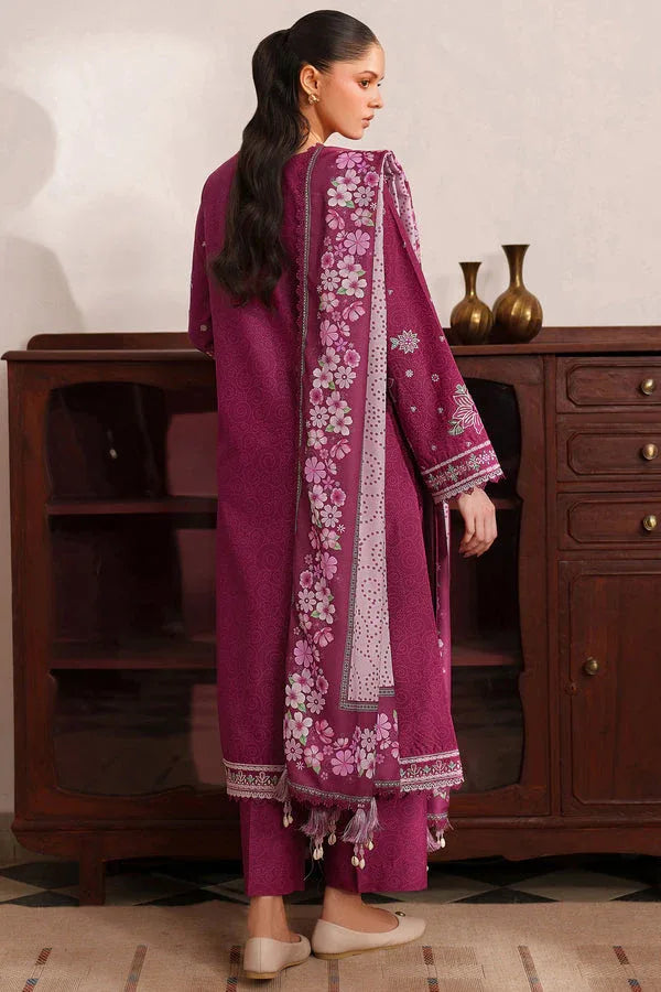 Farasha | Meline Premium Viscose 25 | Berry Blush - Rang-e-Khaas