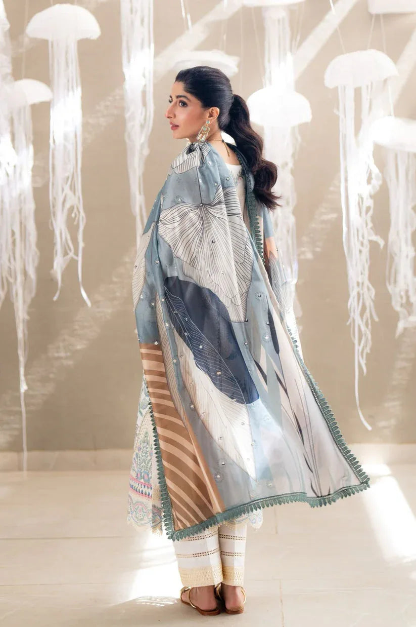Aabyaan | Saagar Luxury Lawn 25 | ZAIRA (AS-09) - Rang-e-Khaas