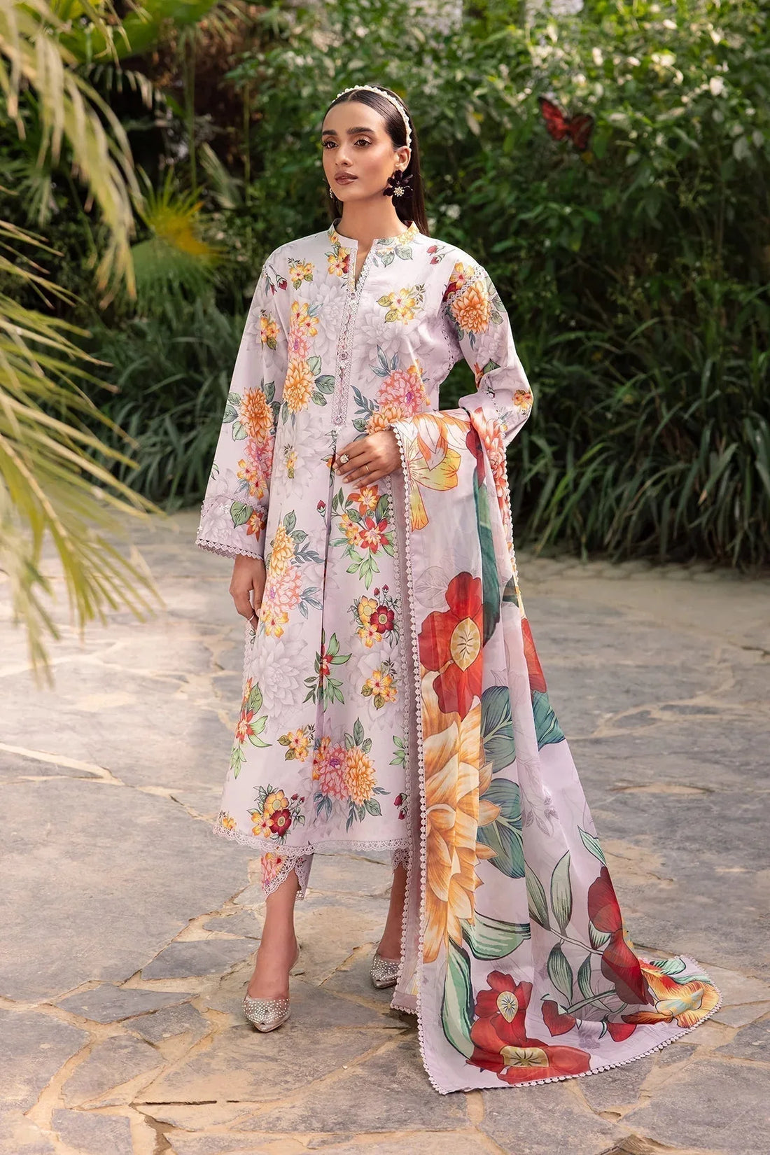 Alizeh | Sheen Lawn Prints 24 | FIONA - Rang-e-Khaas