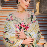 Elaf Premium Print Chikankari Lawn Unstitched 3Pc Suit ECT-01B CHARM