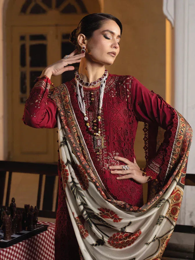 Faiza Faisal | Maya Luxury Lawn | Elif - Rang-e-Khaas