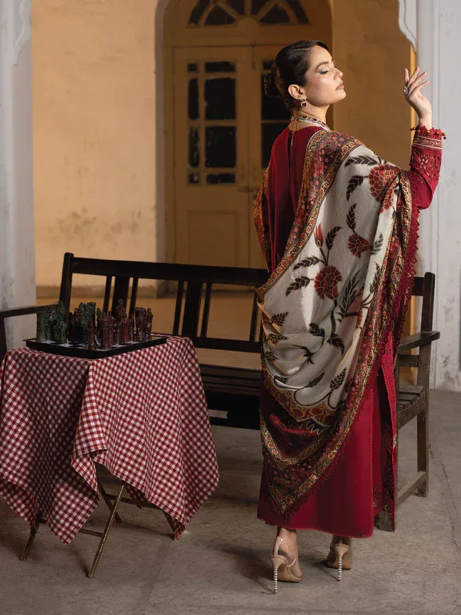 Faiza Faisal | Maya Luxury Lawn | Elif - Rang-e-Khaas