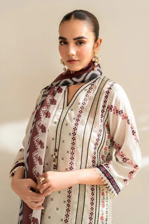 Baroque | Luxury Pret 24 | LAWN UF-678 - Rang-e-Khaas