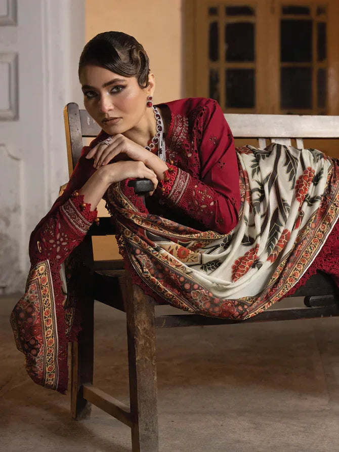 Faiza Faisal | Maya Luxury Lawn | Elif - Rang-e-Khaas