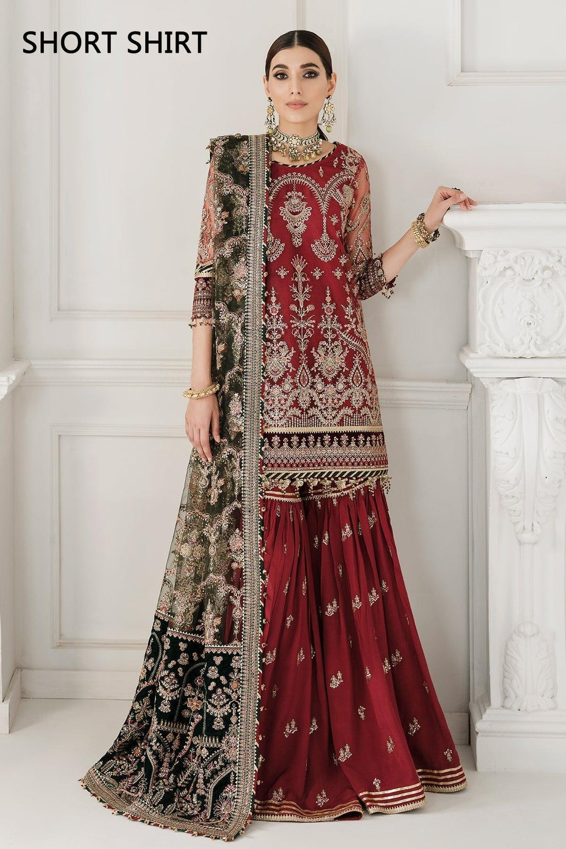EMBROIDERED NET CH10-07 STITCHED