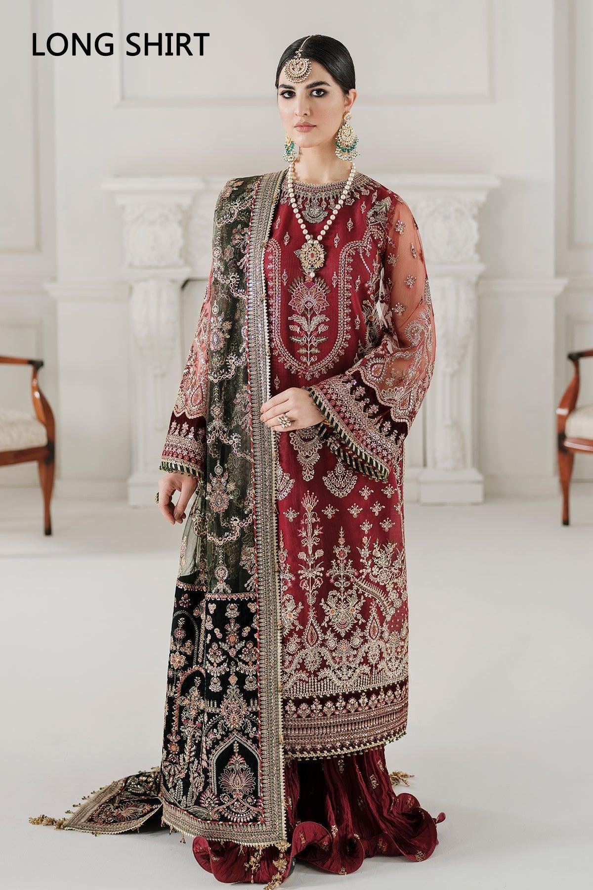 EMBROIDERED NET CH10-07 STITCHED