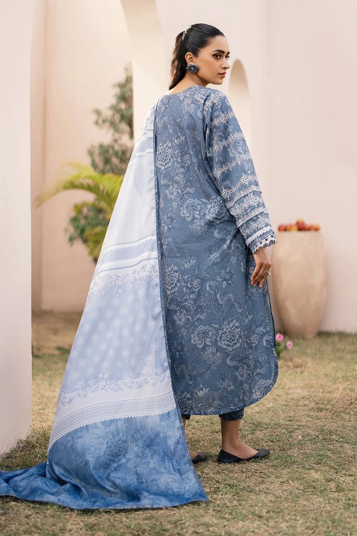 Baroque | Luxury Pret 24 | LAWN UF-601 - Rang-e-Khaas