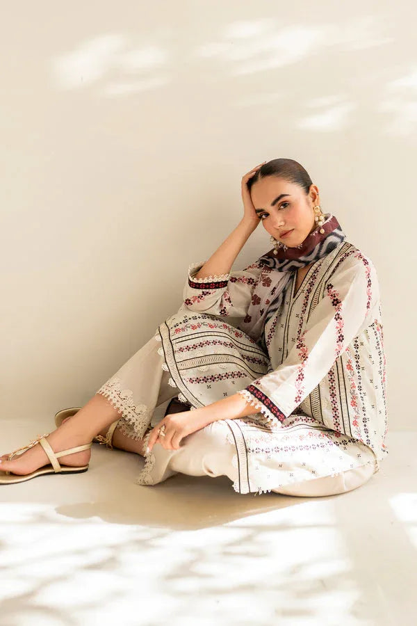 Baroque | Luxury Pret 24 | LAWN UF-678 - Rang-e-Khaas