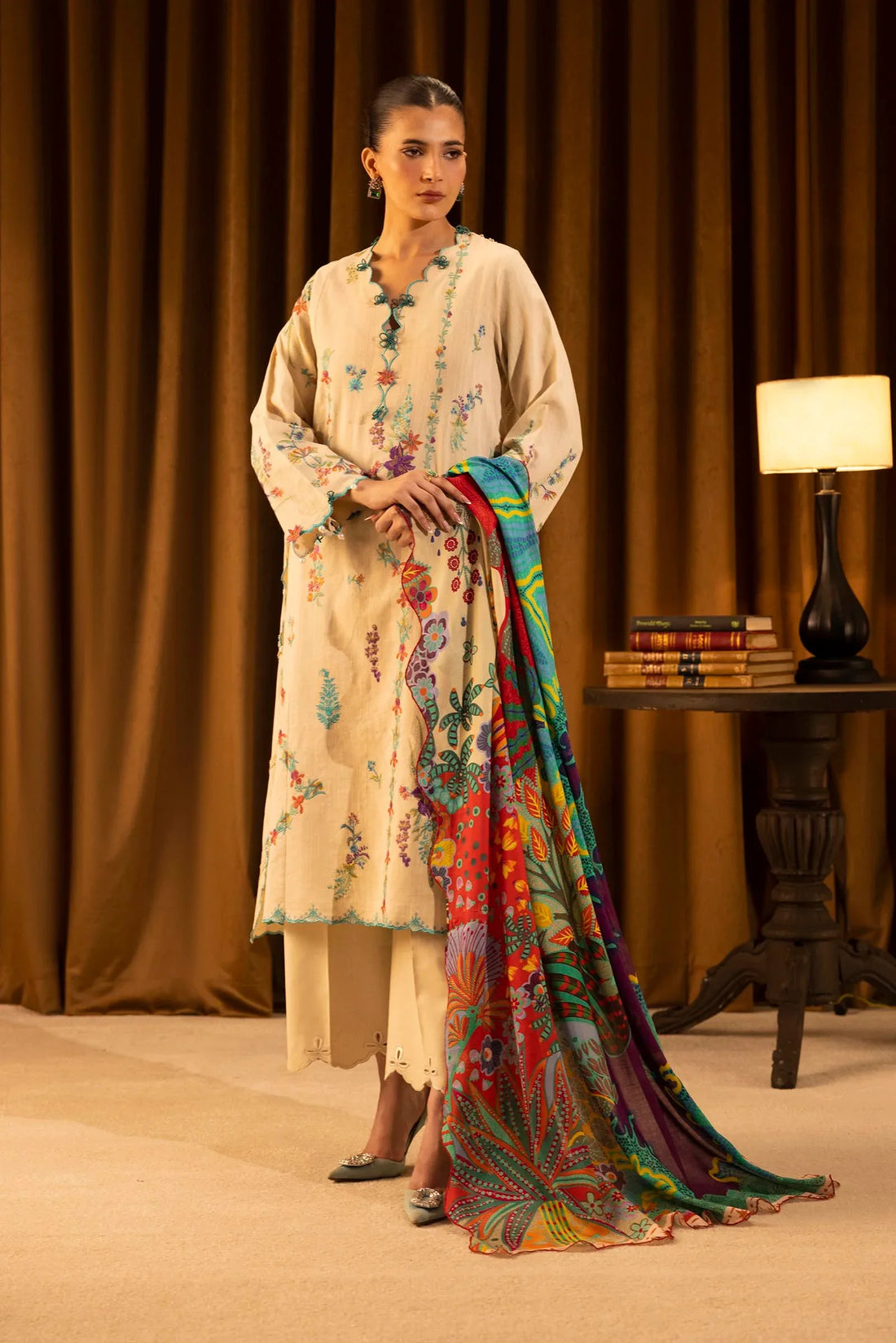 Sana Safinaz | Muzlin Winter 25 | M253-008B - Rang-e-Khaas