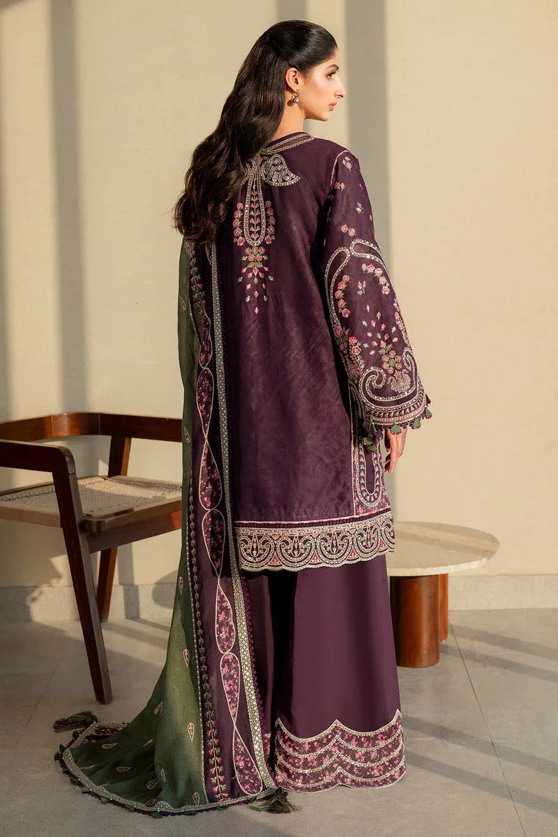 Jazmin | Shahkaar Luxury Lawn 25 | SL25-D6 - Rang-e-Khaas