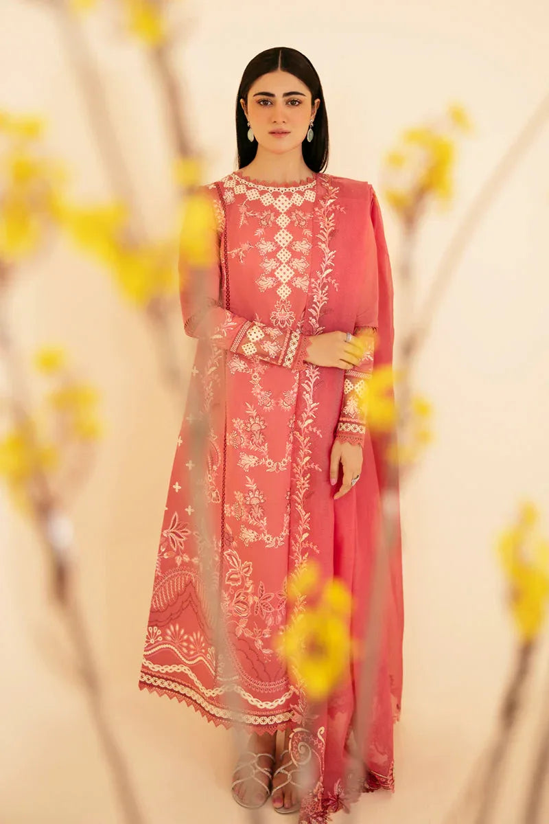 Qalamkar | Qlinekari Luxury Lawn | SQ-09 SENA - Rang-e-Khaas