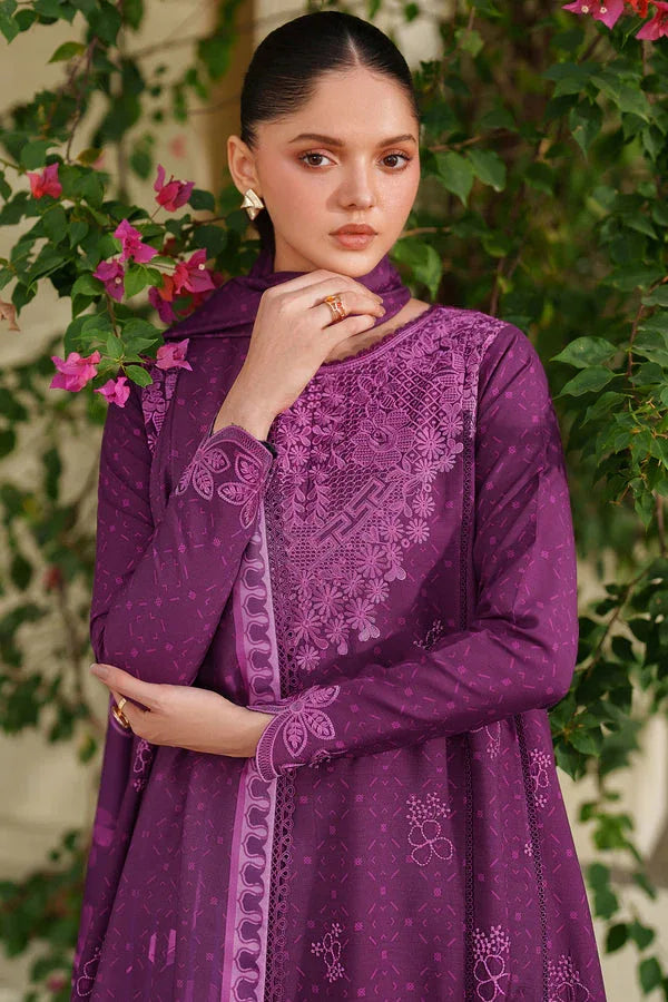 Farasha | Meline Premium Viscose 25 | Wild Plum - Rang-e-Khaas