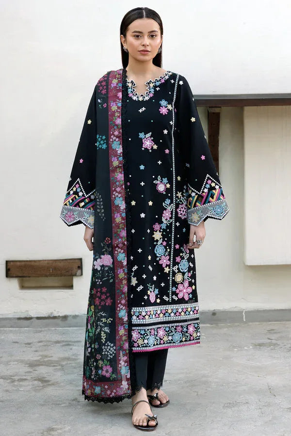Farasha | Summer Weaves Embroidered Lawn | Ember Shadow - Rang-e-Khaas
