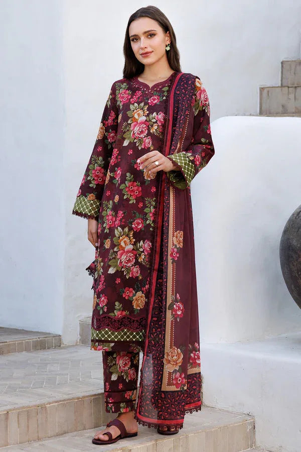 Farasha | Printed Essentials | Floral Berry - Rang-e-Khaas
