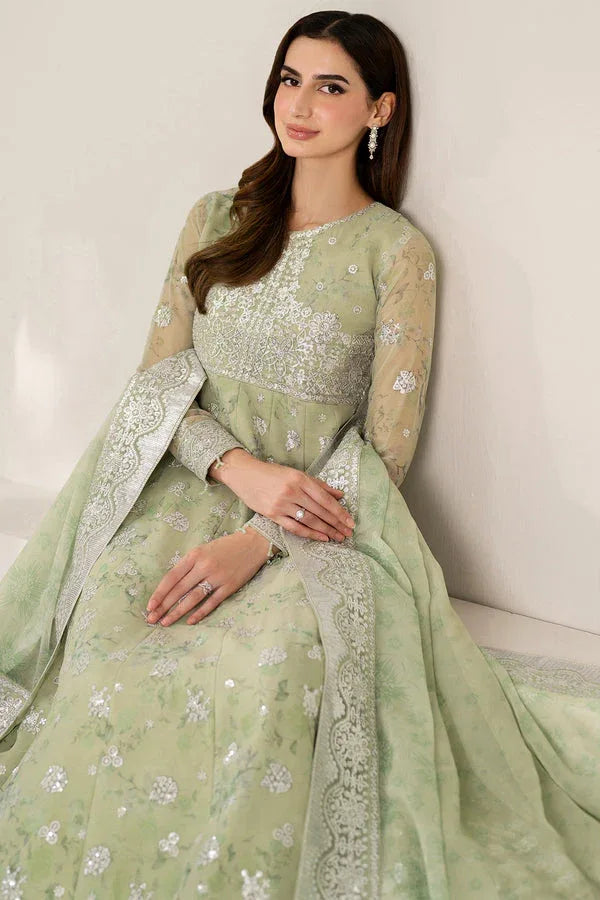 Farasha | Fiorella Formals | Sage Sparkle - Rang-e-Khaas