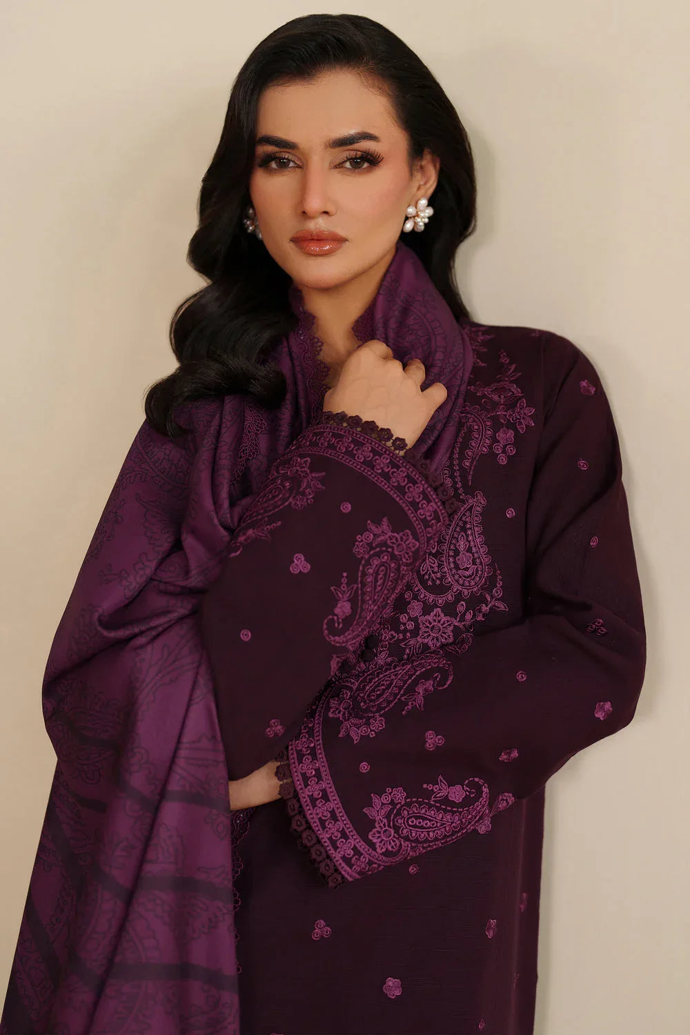 Farasha | Winter Spell 25 | Violett - Rang-e-Khaas