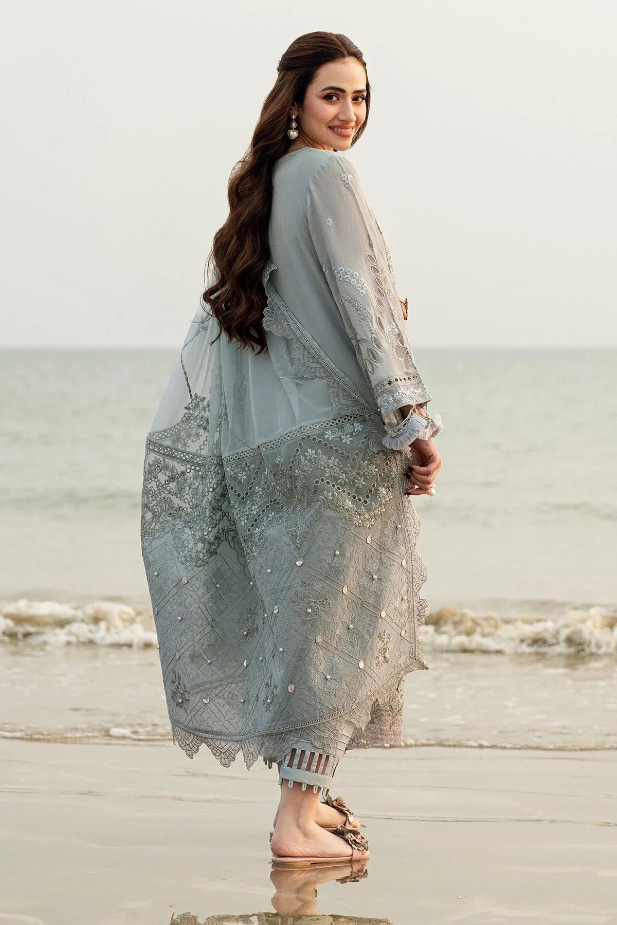 Nureh | Khuwab Luxury Lawn | NE-145 - Rang-e-Khaas