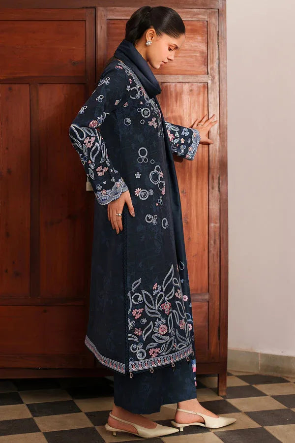 Farasha | Meline Premium Viscose 25 | Night Oak - Rang-e-Khaas