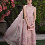 Noor by Saadia Asad | Eid Luxury Schiffli Laserkari 25 | D8- Pink