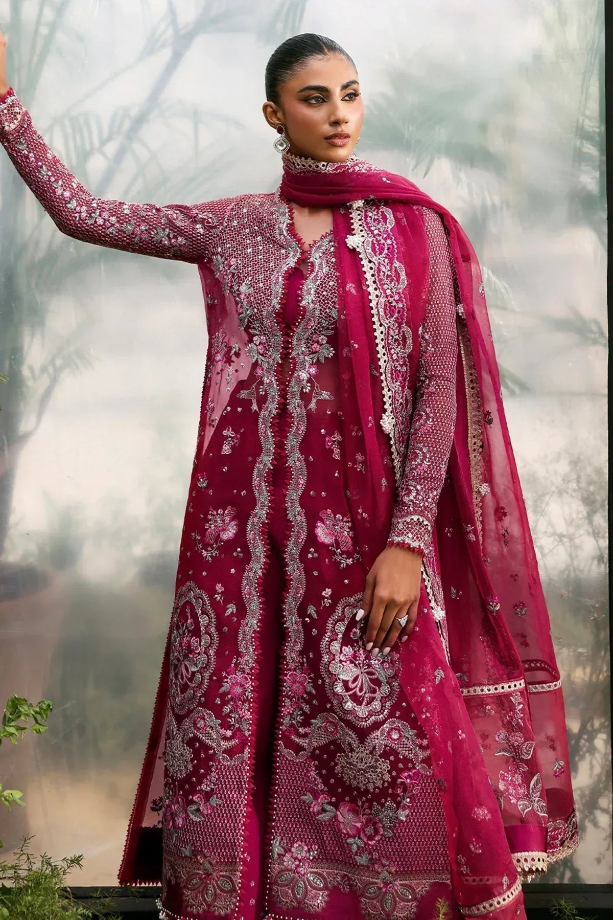 Afrozeh | La Fuchsia 25 | Rowan - Rang-e-Khaas