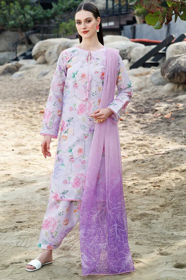 Farasha | Printed Essentials | Rosy Glem - Rang-e-Khaas