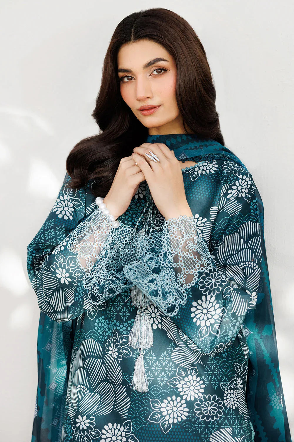 Farasha | Printed Essentials | Twilight Dew - Rang-e-Khaas