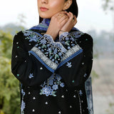 Farasha | Summer Weaves Embroidered Lawn | Ashen Light