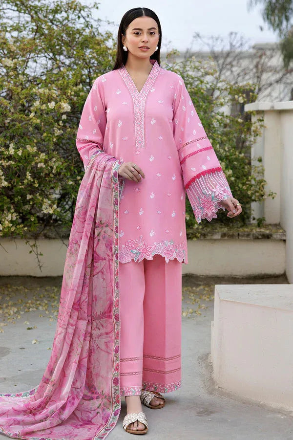 Farasha | Summer Weaves Embroidered Lawn | Soft Mist - Rang-e-Khaas