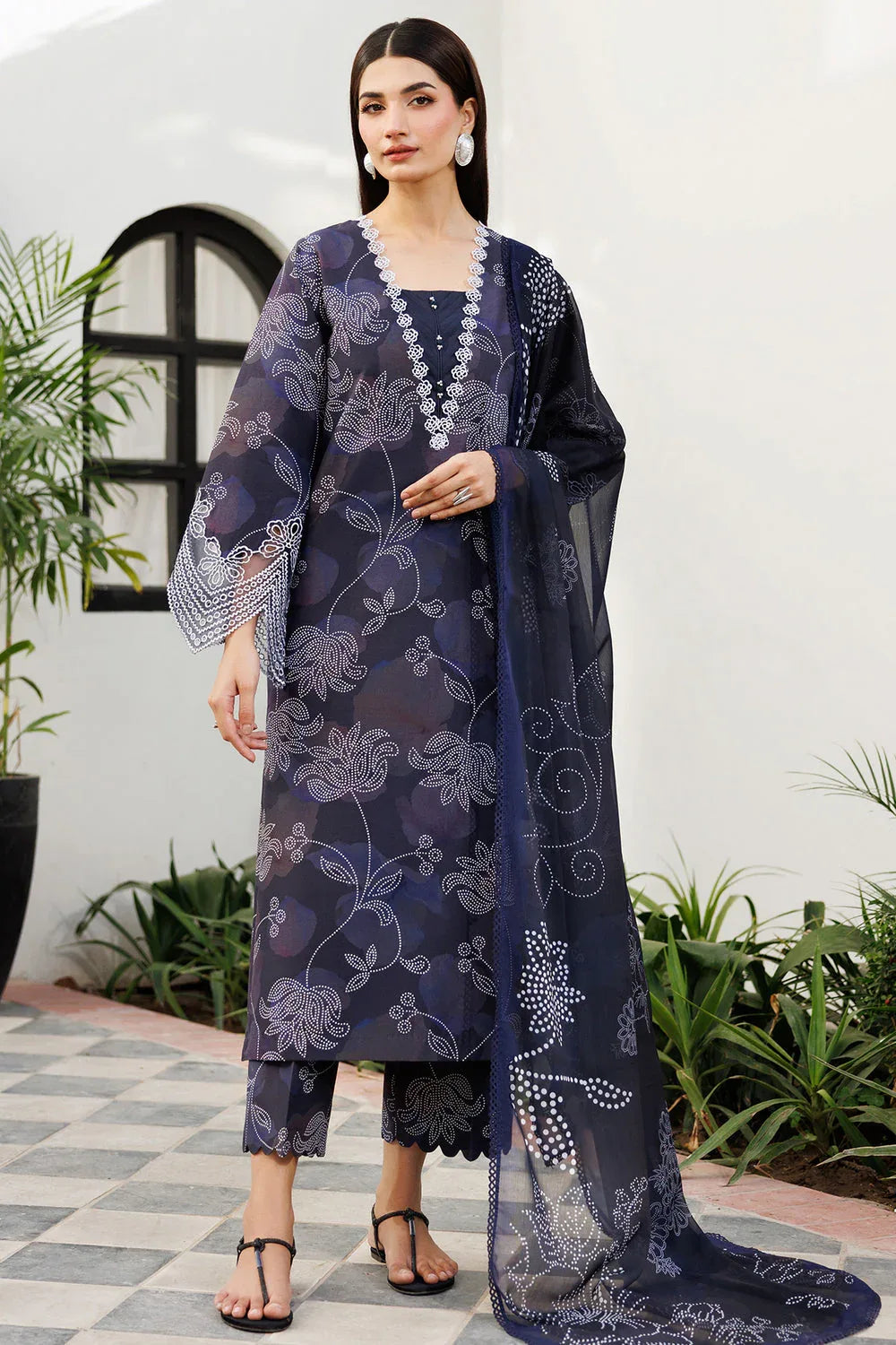 Farasha | Printed Essentials | Night Veil - Rang-e-Khaas