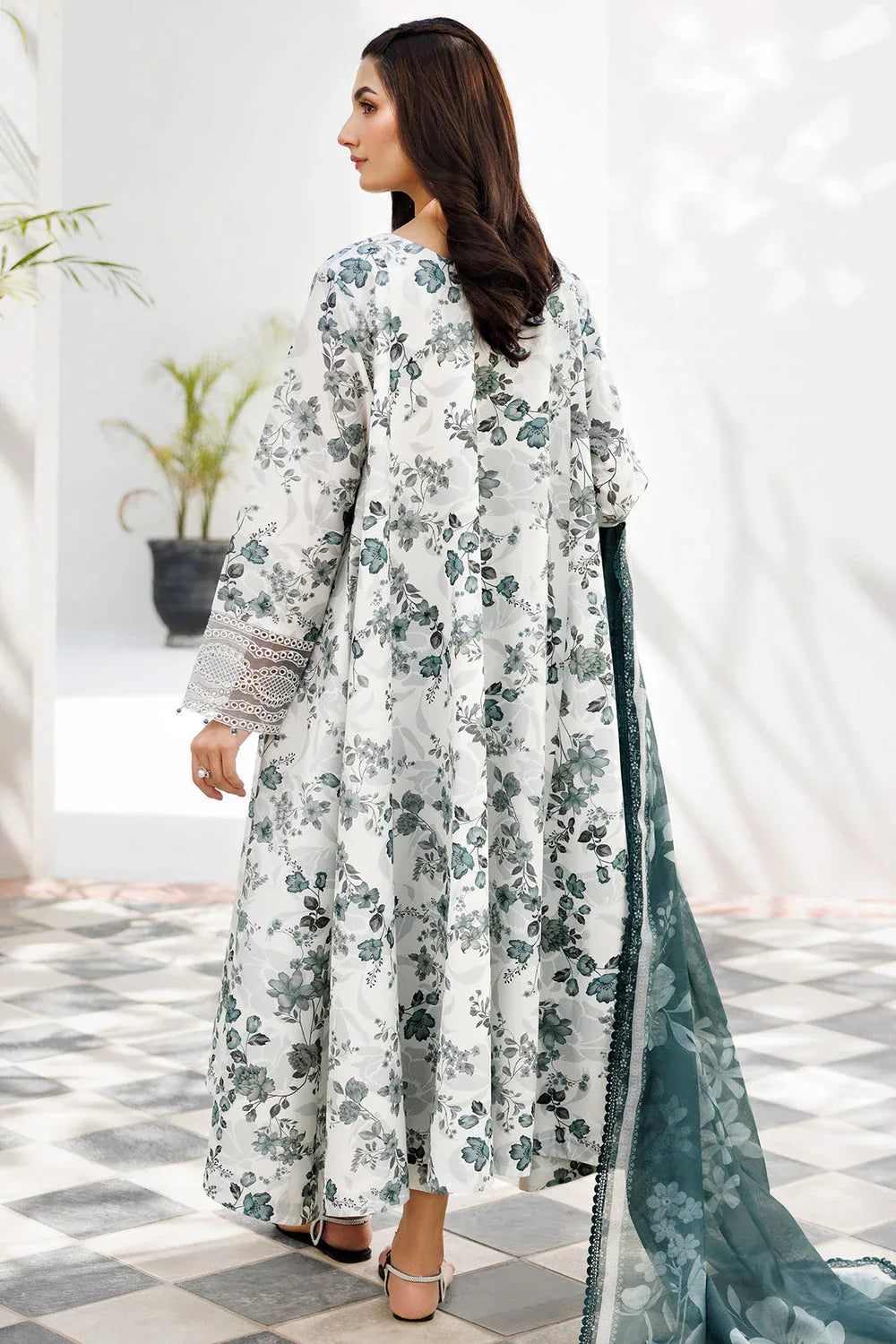 Farasha | Printed Essentials | Smokey Sea - Rang-e-Khaas