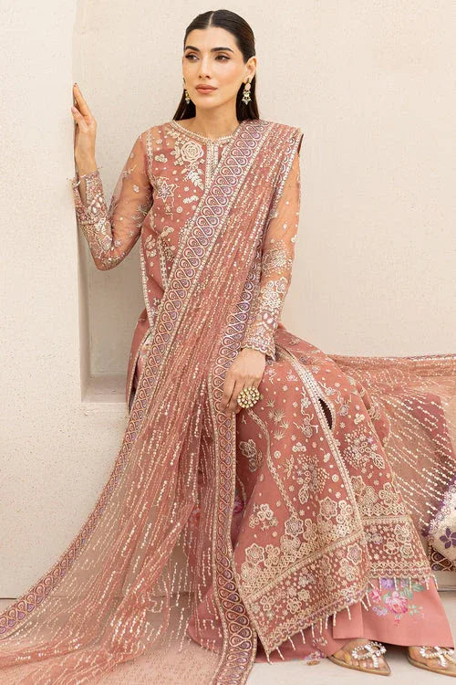 Farasha | Lu Zella Premium Formals 25 | Vintage Rose - Rang-e-Khaas