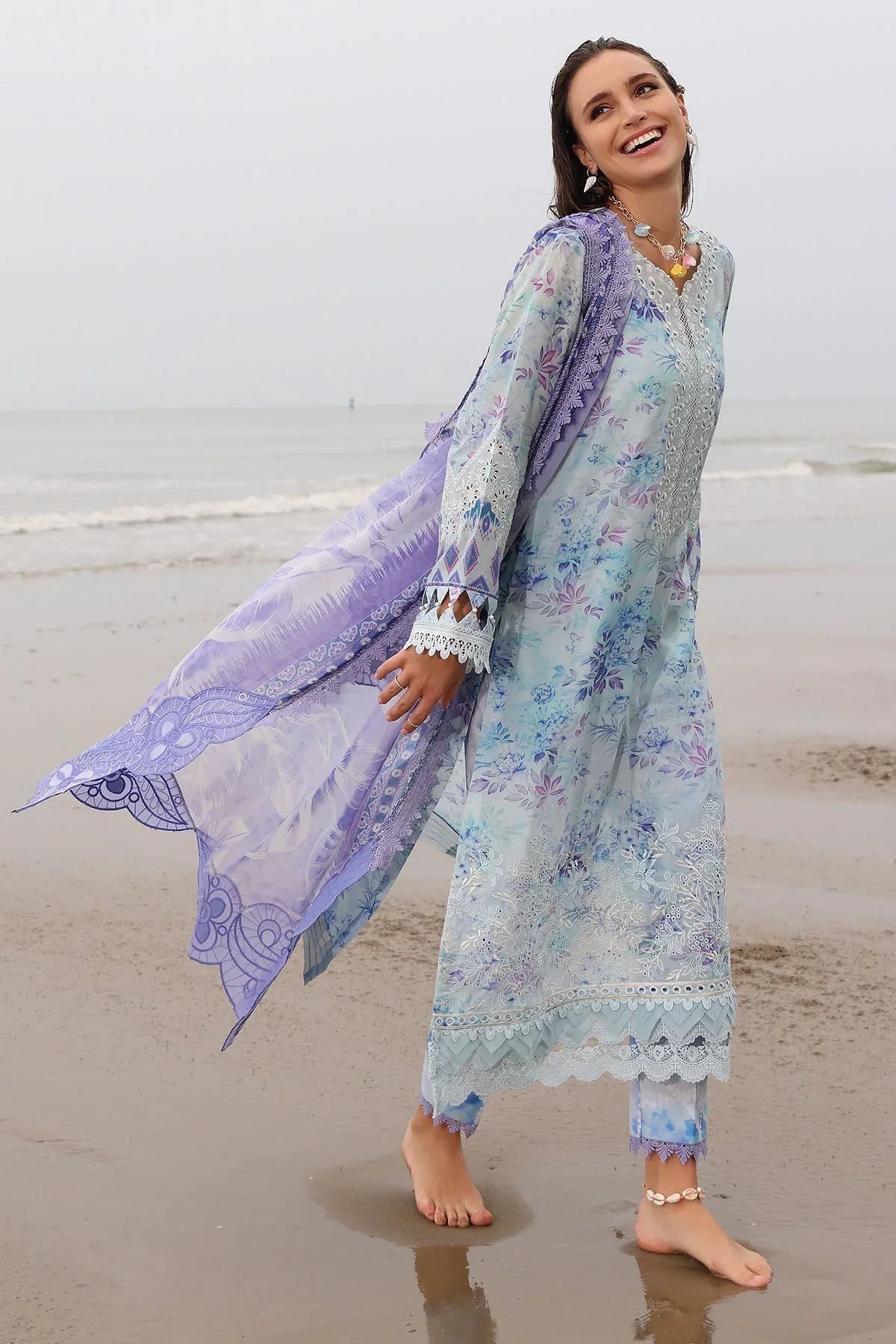 Nureh | Gardenia Embroidered Lawn 25 | NSG-176 - Rang-e-Khaas