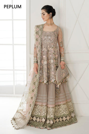 EMBROIDERED NET CH10-08 STITCHED
