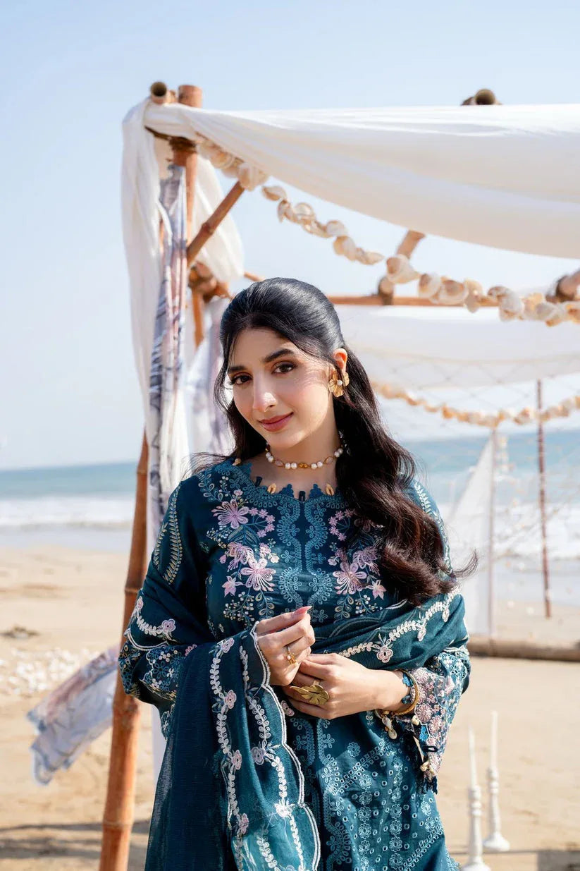 Aabyaan | Saagar Luxury Lawn 25 | ISHANA (AS-06) - Rang-e-Khaas