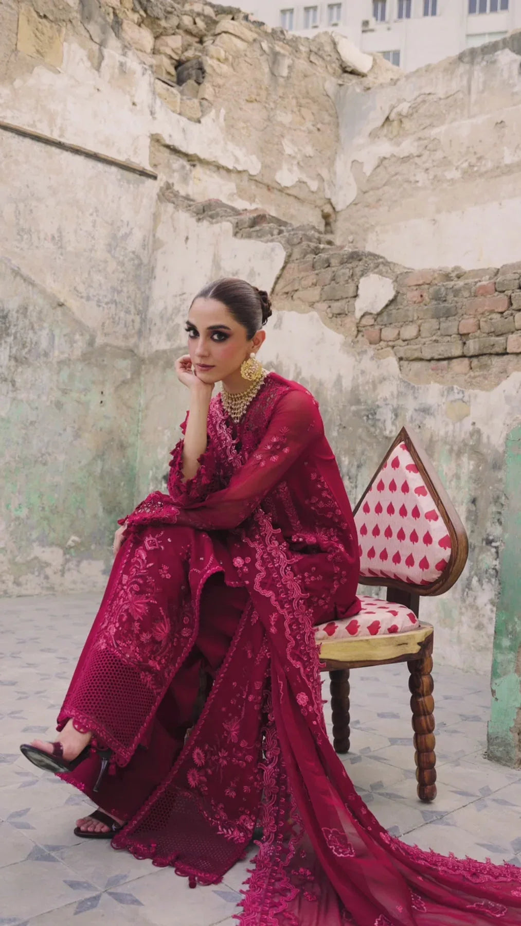 Qalamkar | Chiffon Edit | WC-06 JAYNE - Rang-e-Khaas