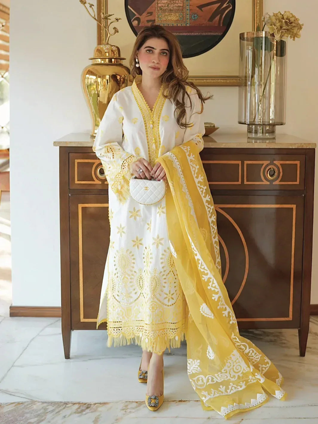 Faiza Faisal | Maya Luxury Lawn | Ceren - Rang-e-Khaas
