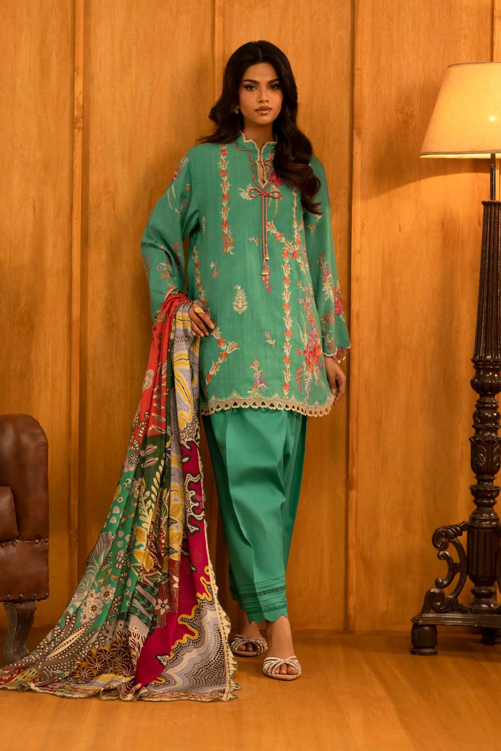 Sana Safinaz | Muzlin Winter 25 | M253-008A - Rang-e-Khaas