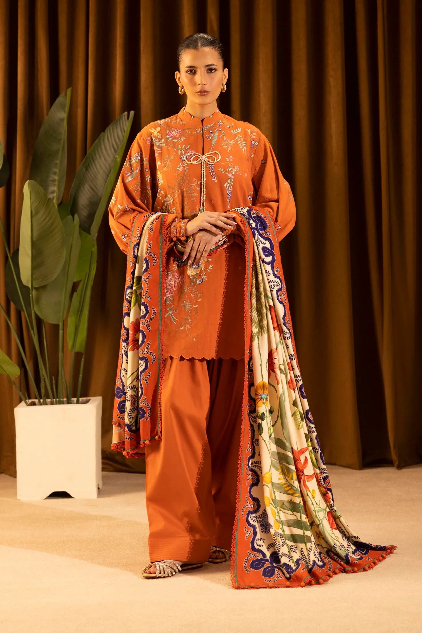 Sana Safinaz | Muzlin Winter 25 | M253-009B - Rang-e-Khaas