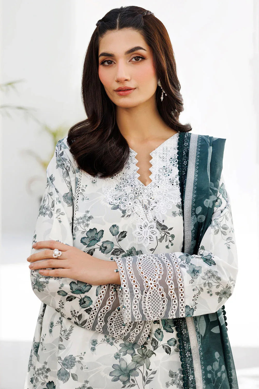Farasha | Printed Essentials | Smokey Sea - Rang-e-Khaas