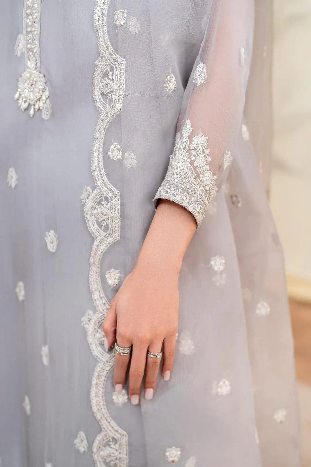 Declare | Chiffon Luxe | DOVE LFP-1108 - Rang-e-Khaas