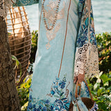 ELAF Signature Embroidered Lawn Unstitched 3Pc Suit ESL-07B HEAVEN'S MIST